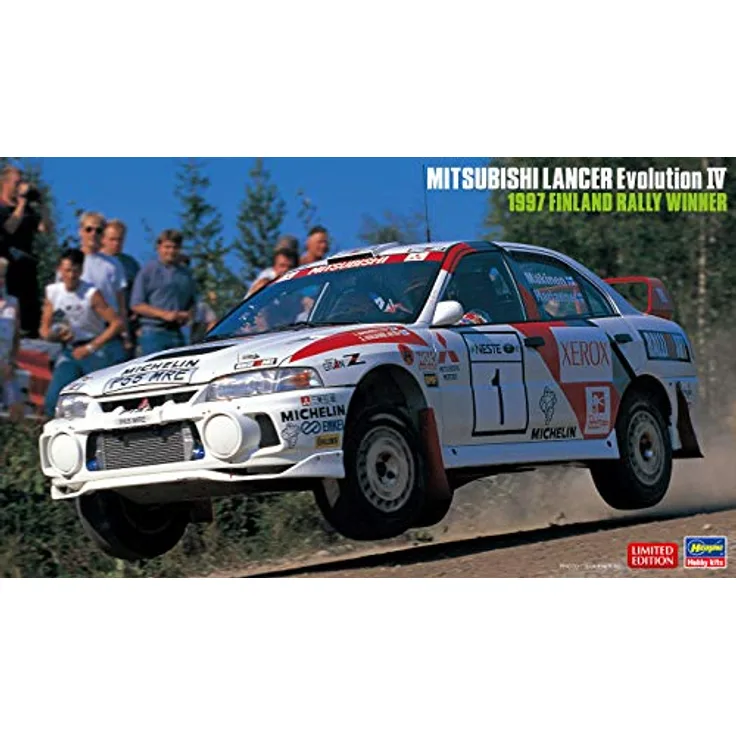 Hasegawa HA20480 1/24 Mitsubishi Lancer Evo IV, Finland Rally 1997, Mehrfarbig