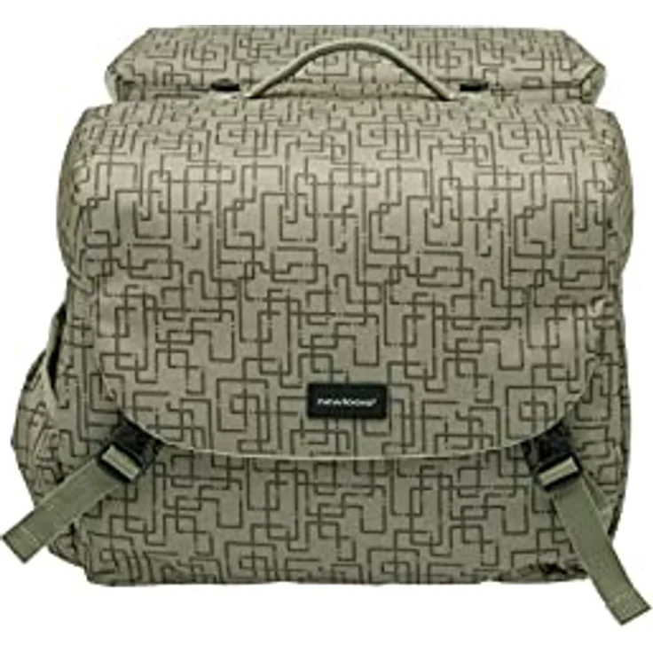 New Looxs Mondi Joy Double MIK Doppeltasche, Ivy Walnut, 38 Liter - Wasserabweisende Kinderfahrradtasche – Bild 2