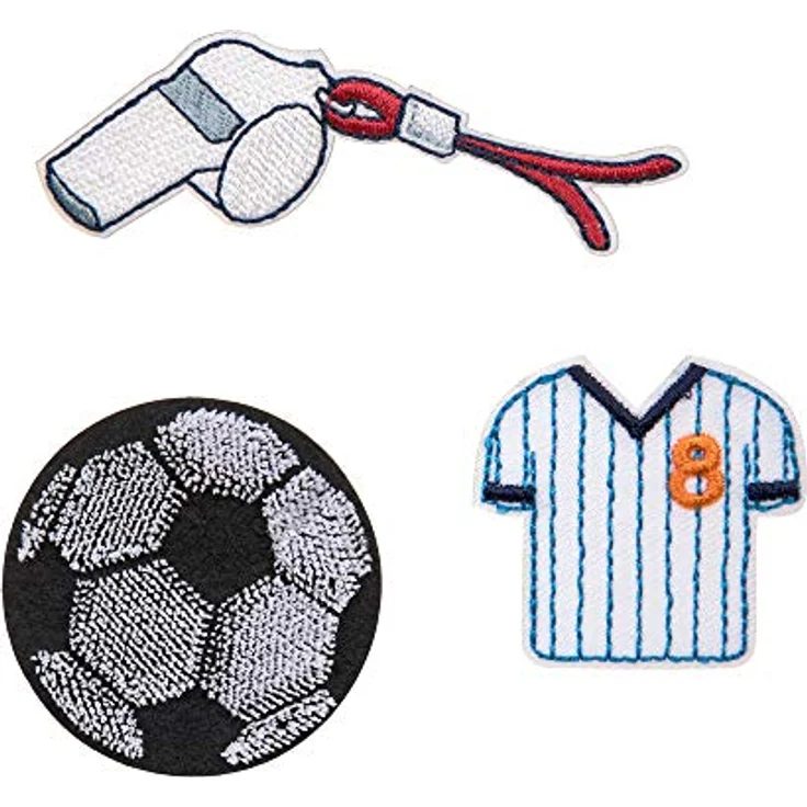 Lässig Textil-Sticker (3 Stk) - Schul Set Unique, Fussball – Bild 1