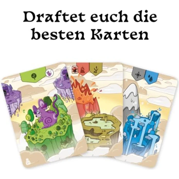Board Game Circus Strange World Above the Clouds, taktisches Legespiel für 1-4 Personen, 15 Minuten Spielzeit, deutsch – Bild 2