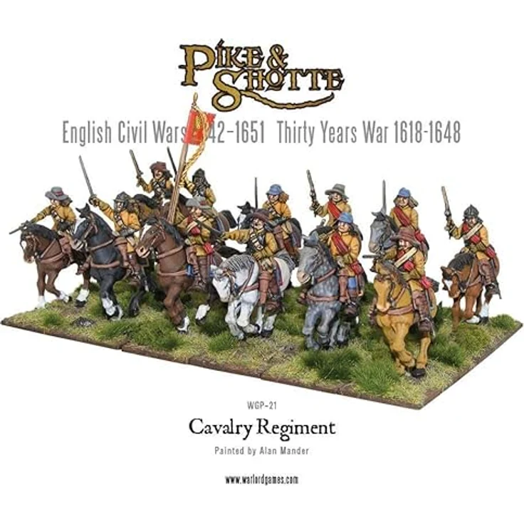 Warlord Games Pike & Shotte Cavalry Boxed Set, 12 Hartplastikmodelle für Tabletop-Spiele – Bild 2