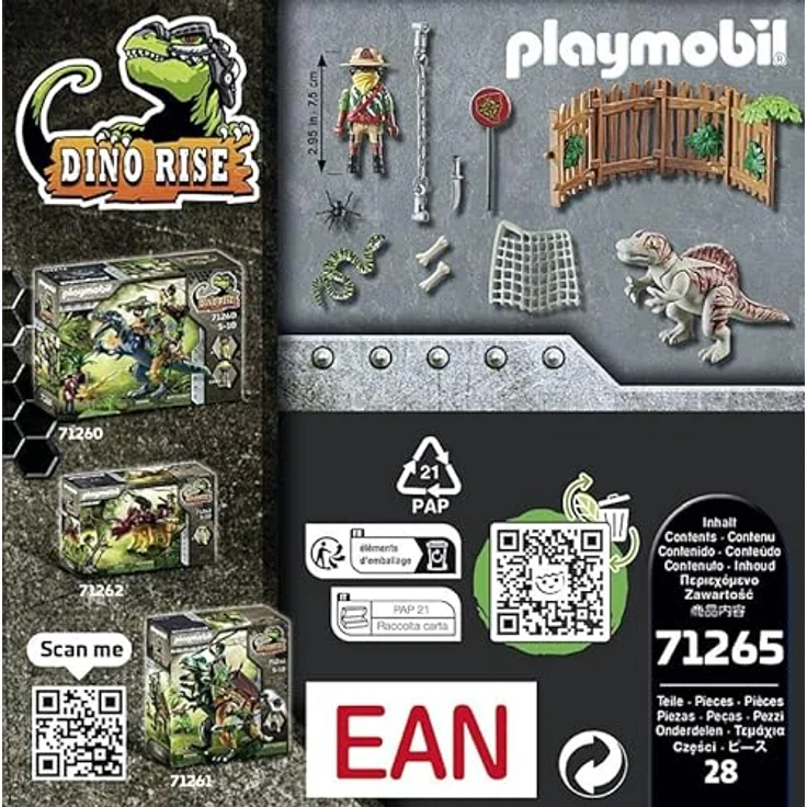 PLAYMOBIL Dino Rise 71265 Spinosaurus-Baby, Dinosaurier im Käfig, Spielzeug für Kinder ab 5 Jahren – Bild 4