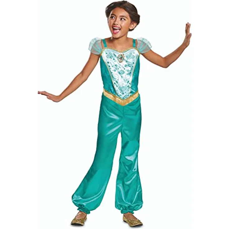 DISGUISE 140389L-EU Jasmine Classic (Eu) Fancy Dress, S (5-6), Multi