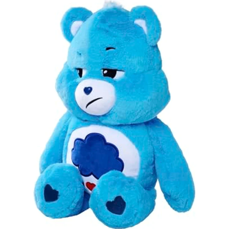 Simba 6305878023 - Glücksbärchi, Brummbärchi, 60cm, Care Bears Plüschfigur, blau – Bild 3