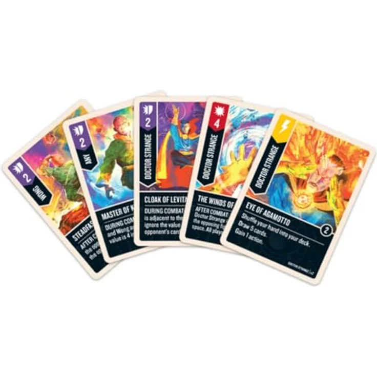 IELLO Restoration Games Unmatched Marvel: Brains and Brawn (Exp.) (ENGL.) - Spider-Man, Dr. Strange, She-Hulk, einzigartige Kartendecks – Bild 3