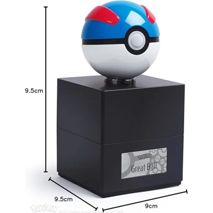 The Wand Company Pokémon: Superball, Diecast Pokéball mit 1,5-facher Fangchance und konfigurierbaren Lichteffekten, 8 cm Durchmesser – Bild 7