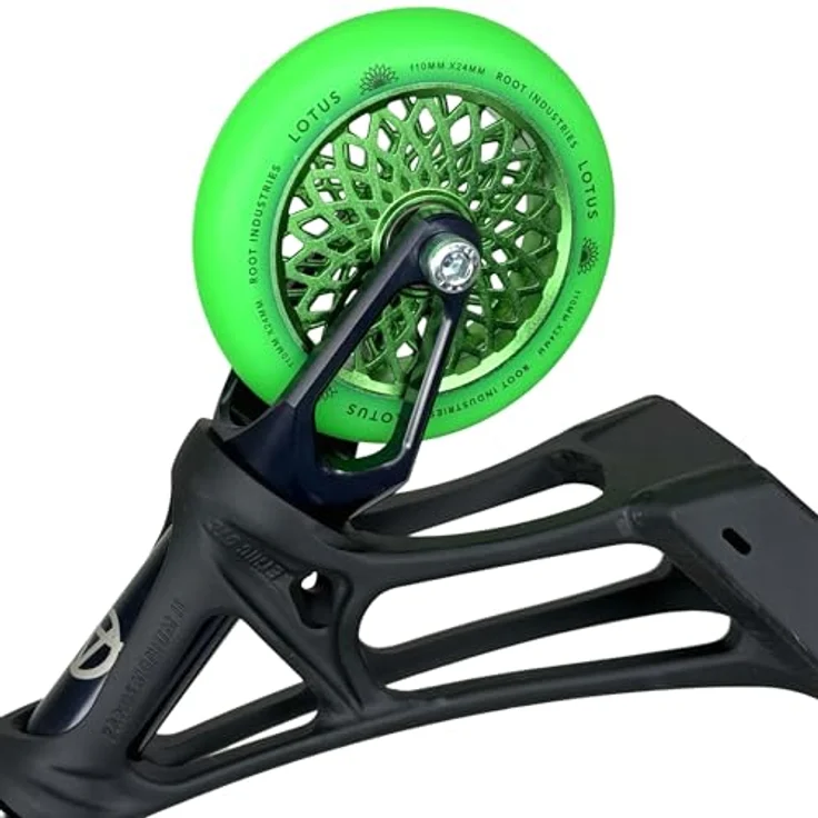 Root Industries Lotus Stunt-Scooter Rolle 110mm Radiant Grün/PU Grün, Hollowcore Design, 88A Härte – Bild 3