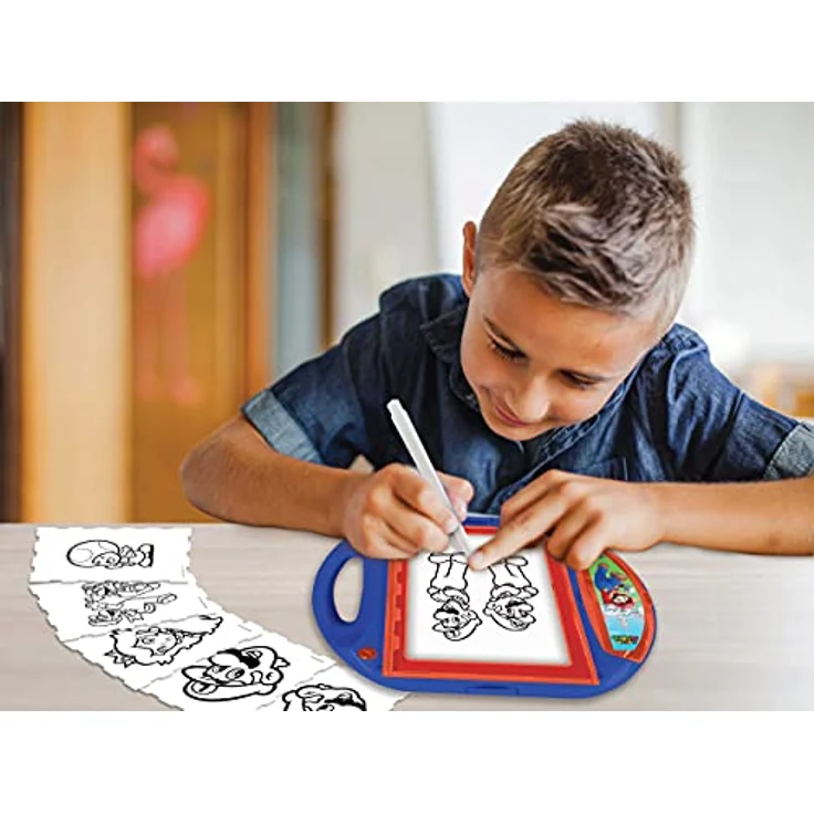 Lexibook Super Mario Zeichenprojektor, kreatives Set mit 10 Vorlagen und 4 Stempeln, tragbar – Bild 9