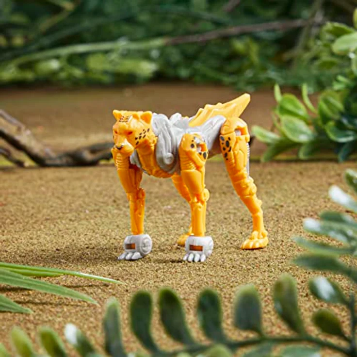 Transformers Transformers: Rise of the Beasts, Beast Battle Masters Cheetor Actionfigur, 7,6 cm, 2 Modi, gelb – Bild 4