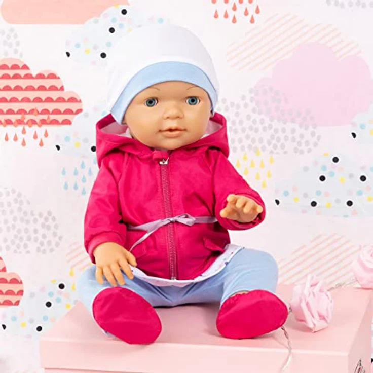 Bayer Puppenkleidung Kleid/Hose pink/bl. (Set, 5-tlg) mit Klettverschluss und Gummizug – Bild 3
