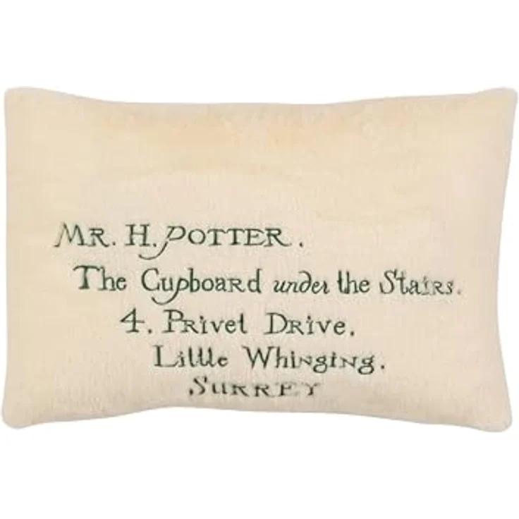 United Labels Harry Potter Kinderkissen, Beige, Dekokissen mit Hogwarts Logo, 45x30 cm, vielseitig einsetzbar – Bild 2