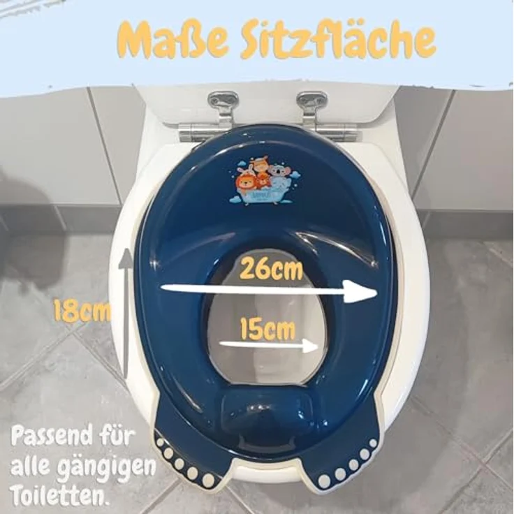 Babykajo Kinder Toilettensitz, TÜV Rheinland geprüft, Anti-Rutsch Beschichtung, sicherer Toilettenaufsatz für Kinder ab 2 Jahre, verschiedene Designs erhältlich – Bild 5