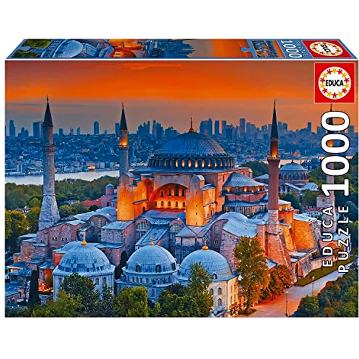 Educa Puzzle 1000 Teile, Blaue Moschee in Istanbul, FSC-zertifiziert, ab 14 Jahren, 68 x 48 cm