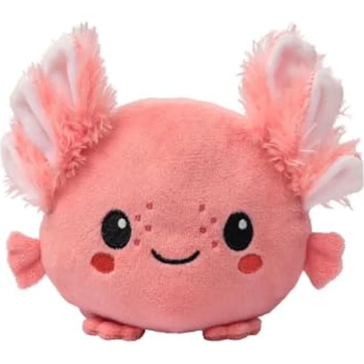 moses. Wende-Axolotl, kuscheliges Stimmungs-Kuscheltier für Kinder, waschbar, mit glücklichem und traurigem Gesicht – Bild 1