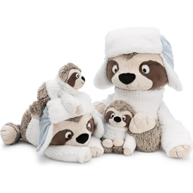 NICI Kuscheltier Faultier Izzy Icetumbler, 45cm, beige, weiches Plüschtier mit Mütze und Strickpullover – tolles Geschenk für Kinder und Erwachsene | 62427 – Bild 2