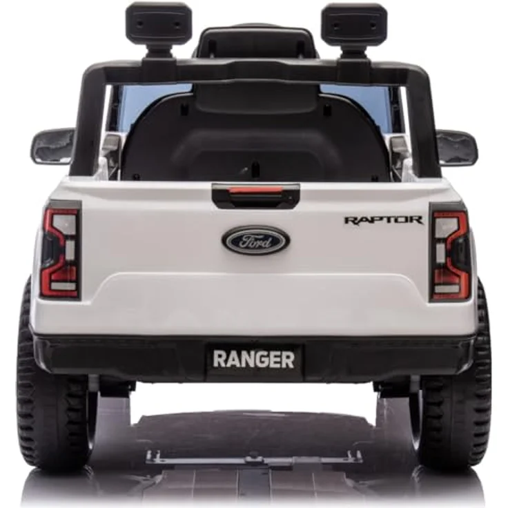 Sun Baby Ford Raptor Kinder Elektroauto, SUV Kinderfahrzeug mit 12V Akku, Fernbedienung, MP3 Sound und LED, weiß, für Kinder ab 3 Jahren – Bild 5