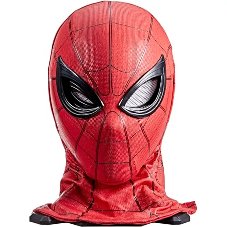 SPIDER-MAN Marvel Legends Series Spider-Man elektronische Maske mit Fernbedienung, Fernsteuerung für Augenbewegungen, Silikon-Textur, lizenziert aus Spider-Man: Homecoming