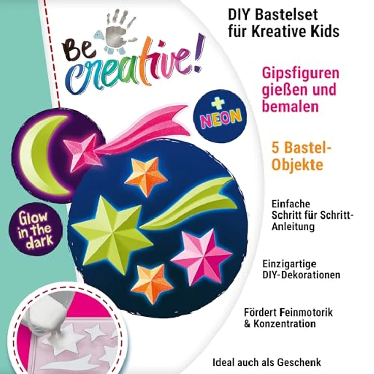 Ravensburger BeCreative Mini, Kreativset mit Leuchtsternen, ideal für Kinder ab 6 Jahren, Made in Europe – Bild 3
