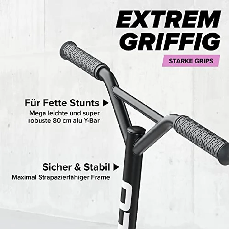 Apollo Stuntscooter Genius Pro, Stunt Scooter Kinder Freestyle Kickscooter in trendigen Farben – Bild 3