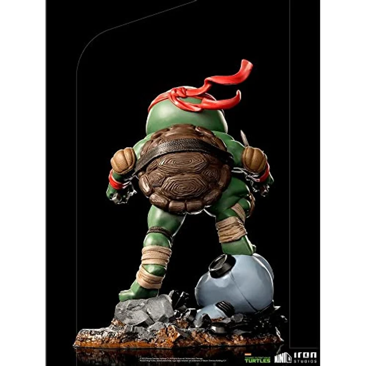 Iron Studios Teenage Mutant Ninja Turtles Mini Co. Raffaello, detailreiche Sammelfigur aus hochwertigem PVC, 16 cm hoch – Bild 6