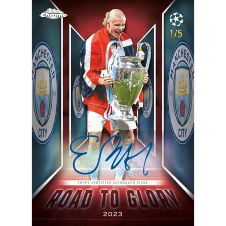 Topps 2025/26 Chrome UEFA Club Competitions Hobby Box, Sammelkarten mit hochwertigen Karten, garantierten Autogrammen und seltenen Refractors – Bild 8