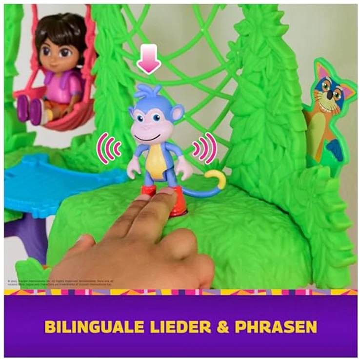 Spin Master 76563 DTE Dora - Casita Spielset mit 7 Spielbereichen, inklusive Figuren von Dora und Boots, Geräuschen aus der Show und exklusiven Sammlerkarten – Bild 7