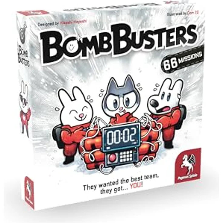 Pegasus Spiele Bomb Busters, Brettspiel für Familien, hochwertige Spielkomponenten, kompakte Aufbewahrung, Modell 51280.USA – Bild 1