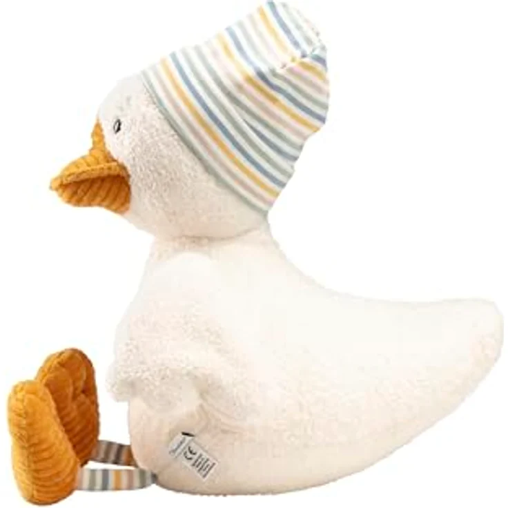 Sterntaler Kuscheltier groß Ente Edda Lou, Kuschelig weich, Anschmiegsame Materialien, Modische Beanie Mütze, Glänzende Knopfaugen, Harmonische Farbtöne, Waschmaschinenfest bei 40°C – Bild 4