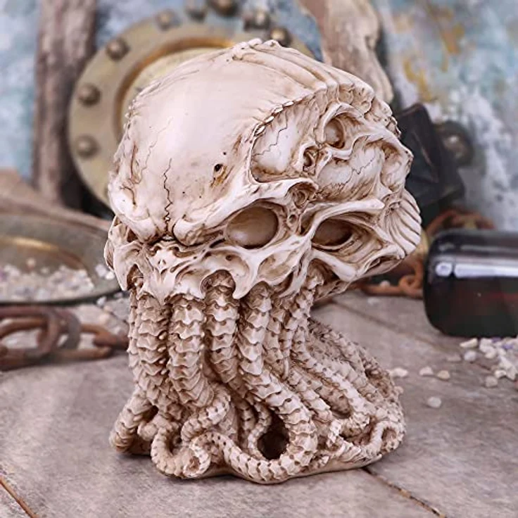 Nemesis Now Cthulhu Figur Skull, 20 cm handbemalt aus Resin, offiziell lizenziert – Bild 8