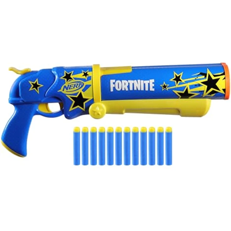 NERF Fortnite Half Tone Hero Dart Blaster, offiziell lizenzierter Blaster in Comicbuchsterne Lackierung - Preisvergleich – Bild 2