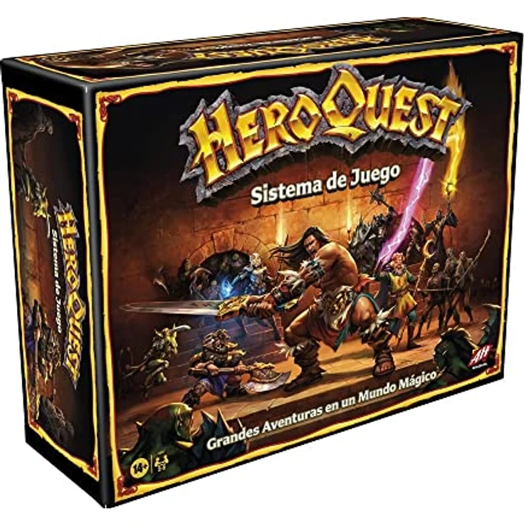 Avalon Hill HeroQuest, Dungeon Abenteuerspiel für 2 bis 5 Spieler ab 14 Jahren, mit 65+ Miniaturen und beeindruckenden Illustrationen – Bild 1