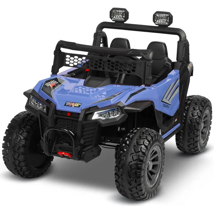 TOYZ Off-Road Batteriefahrzeug Blaze, 4x45W, 12V, für zwei Kinder, Blau, mit 3-Punkt-Gurten und Fernsteuerung