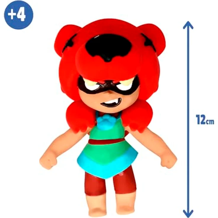 Bizak Monsterflex Brawl Stars Nita Sammelfigur, super elastisch und ausziehbar, 13 cm, für Sammler und Kinder ab 8 Jahren, 10 Figuren zum Sammeln – Bild 4