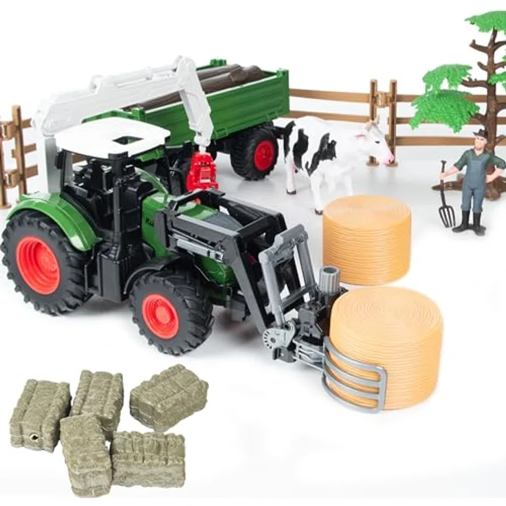 COIL Spielzeug-Traktor Tierfarm, 1:24 Modell: 3902, 45-teiliges Set, ab 3 Jahren – Bild 4