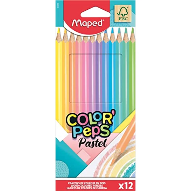 Maped 832069 Pastell-Buntstifte, 12 Stück – Bild 1