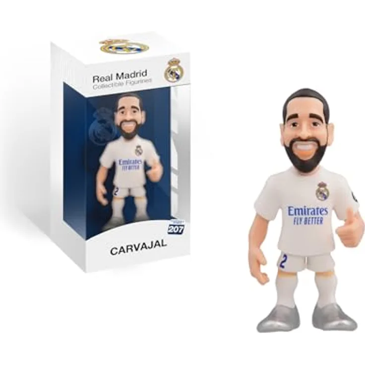 MINIX - Fußball Stars #207 - Real Madrid - Carvajal 2 - Sammelfigur 12 cm - Offizielle Lizenz von Real Madrid, PVC-Figur, 12 cm - Sammelobjekt