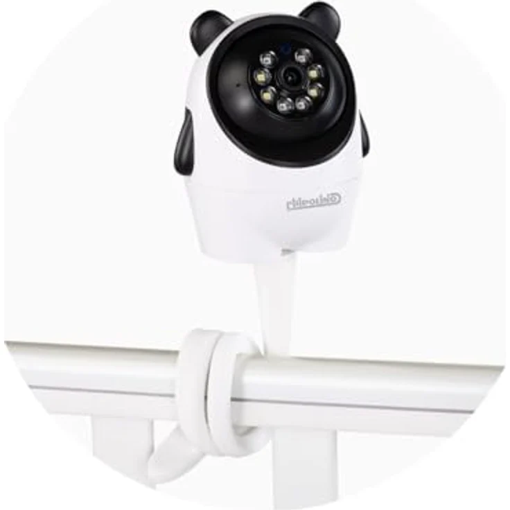Chipolino Babyphone Titan, 7 Zoll Kamera mit LED-Leuchten, Bildzoom, Schlafmodus und VOX, weiß – Bild 2