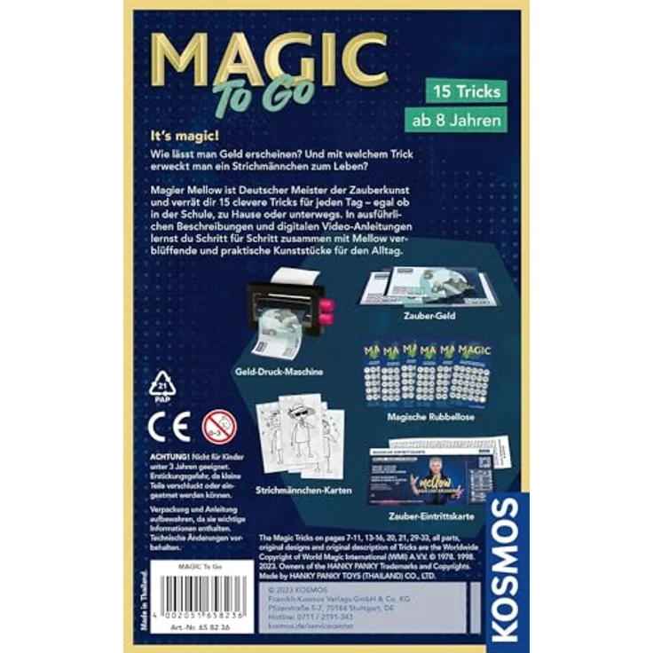 Kosmos Magic to go - 15 clevere Zaubertricks mit Mellow für Kinder ab 8 Jahren – Bild 2