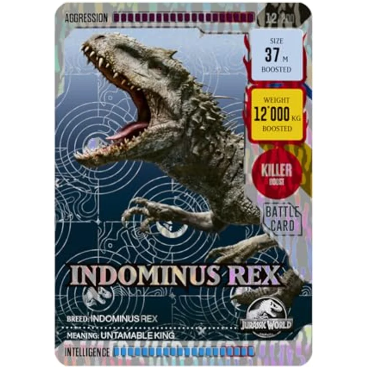 Panini Jurassic World Roar Trading Cards Flow Packs Display, 24 Sammelkarten in mehrsprachigem Design – Bild 7