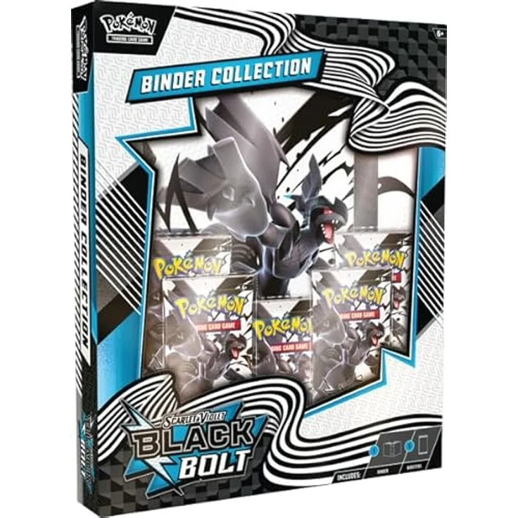 Pokémon TCG: SV10.5 Black Bolt 9-Binder Pocket Portfolio Collection, Englisch, für Sammelkarten – Bild 1