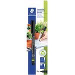 STAEDTLER Gartenmarker Lumocolor permanent garden, wisch- und wasserfest, wetterfest, Linienbreite M - Medium, ca. 1,0 mm, 1 schwarzer Marker auf Blisterkarte, 318-9WP4HZST