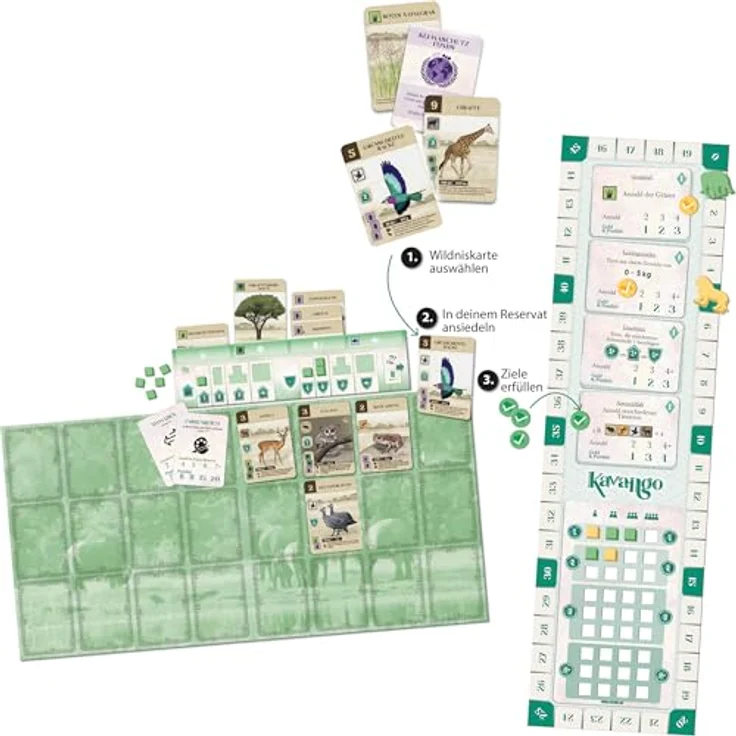 Schmidt Spiele Kavango 49466, Strategiespiel für 1-4 Spieler ab 10 Jahren, umweltfreundlich in Deutschland produziert, 60 Minuten Spielzeit – Bild 4