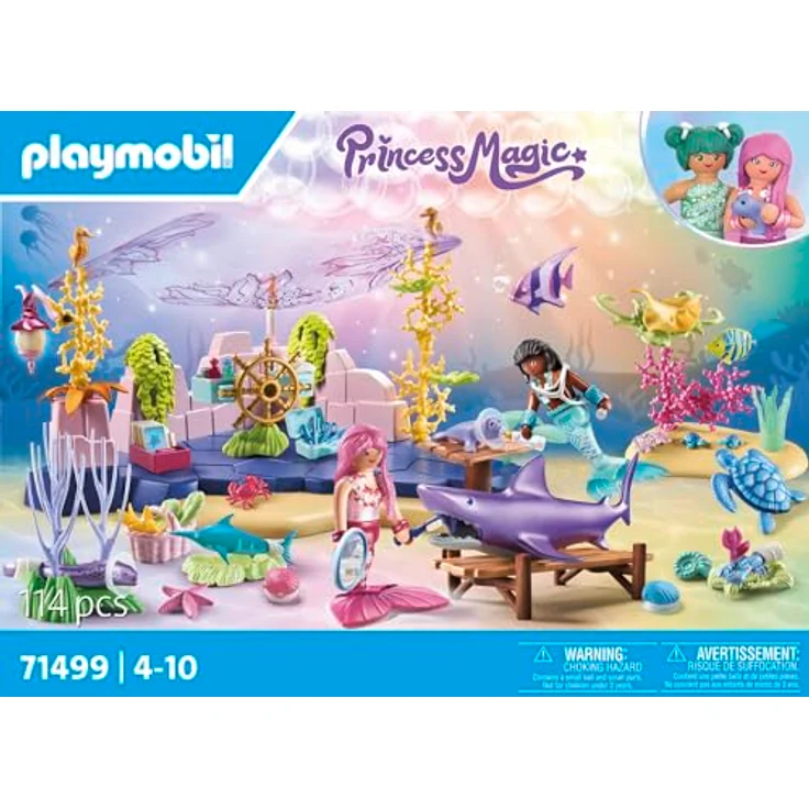 Playmobil® Konstruktions-Spielset Unterwasser-Tierpflege der Meeresbewohner (71499), (114 St), Playmobil Princess Magic, Made in Germany - Preisvergleich – Bild 5