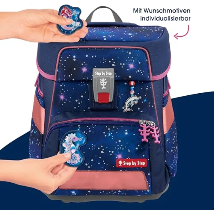 Step by Step Space Reflect Anfängerranzen Set 5tlg. Star Seahorse Zoe – Bild 8