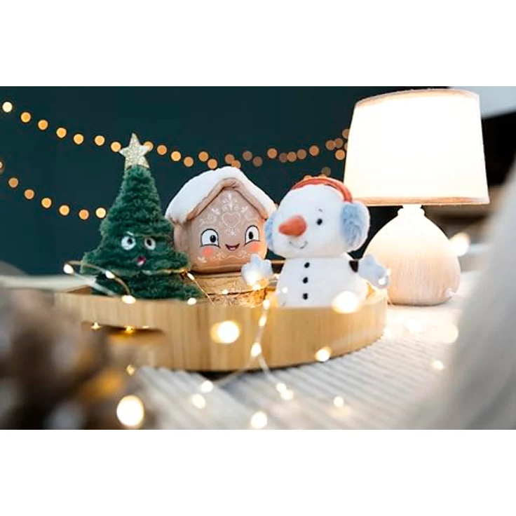 Nici Plüschfigur Lebkuchenhaus, 15 cm, aus recyceltem Material, perfekte Geschenkidee zur Weihnachtszeit – Bild 4