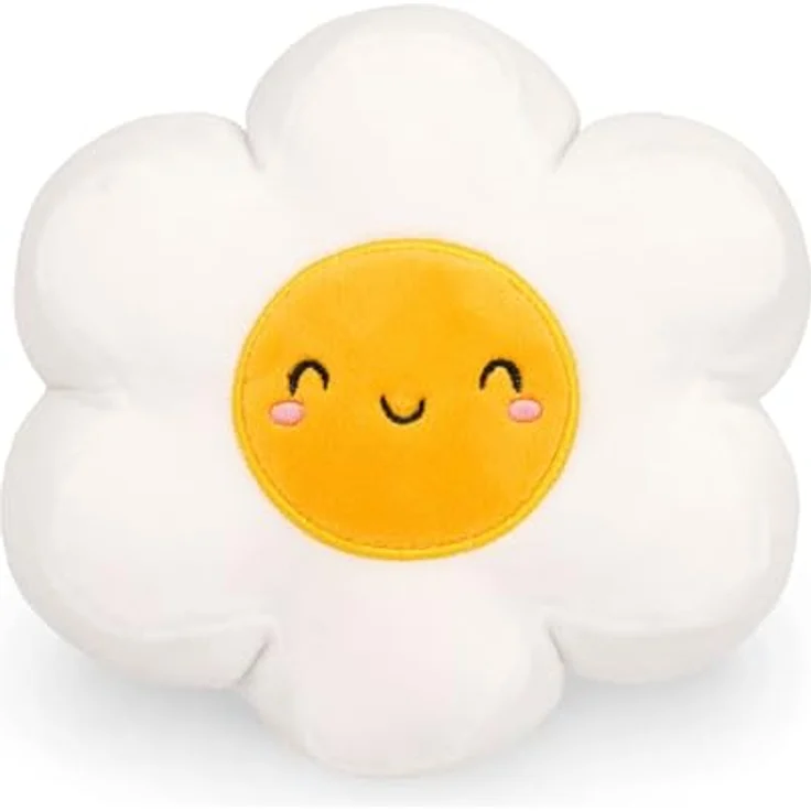 Legami Super Soft Plush Mini Daisy Plüschfigur, personalisierbare ID Karte, steht allein, 14x15x12 cm, weiß – Bild 1
