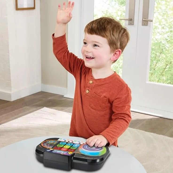 VTech Mein Mini-Mischpult Interaktives DJ-Pult mit Lichteffekten und Turntable für Kinder von 3-7 Jahren – Bild 4