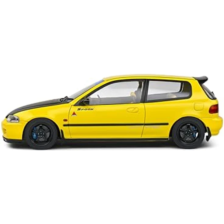 Solido Honda Civic EG6 (1991, gelb), Diecast Modellauto im Maßstab 1:18 mit beweglichen Türen und lenkbarer Vorderachse, ikonischer JDM-Klassiker für Sammler & Tuning-Fans – Bild 3