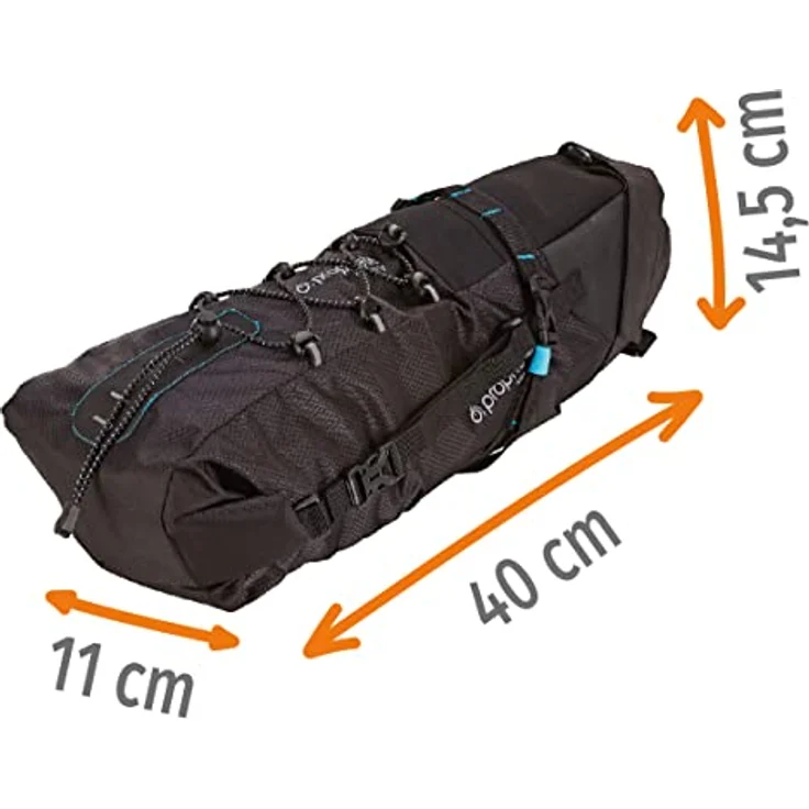 Prophete Sattelpacktasche Bike Packing Version, 10 L Volumen, 100% wasserdicht – Bild 4