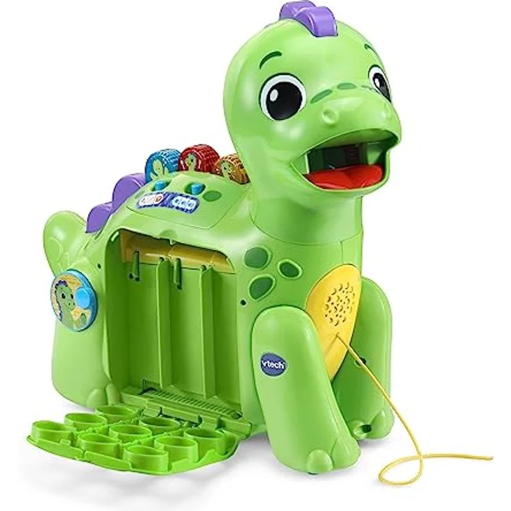 VTech Baby Zähl-mit-Mir-Dino, Interaktiver Lern-Dinosaurier mit 9 bunten Talern, spricht und singt für Kinder von 1,5-4 Jahren – Bild 3